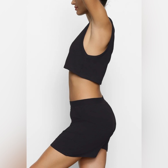 NWT Skims Boyfriend Loose Boxer Shorts Onyx Size L - Picture 3 of 6